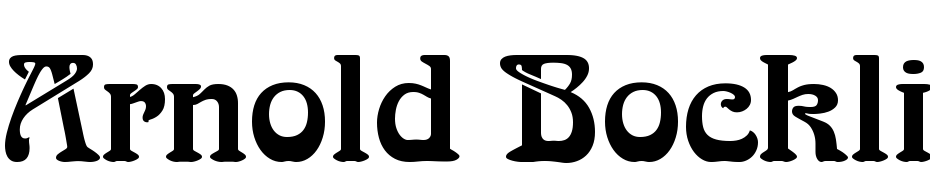 Arnold Bocklin C Font Download Free