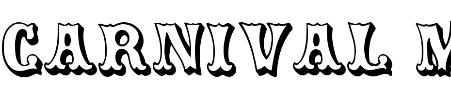 Carnival MF Open Shadow Font Download Free