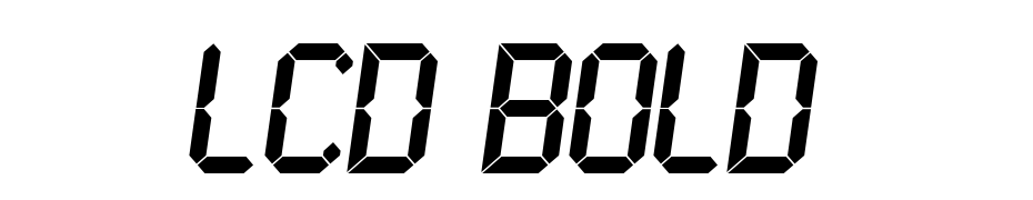 LCD Bold cкачати шрифт безкоштовно