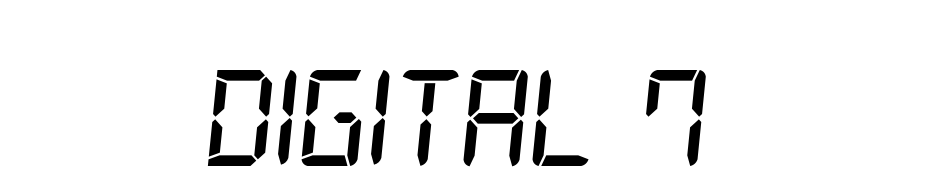 Digital 7 Font Download Free