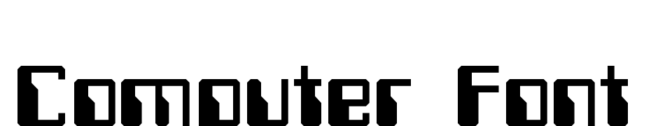 Computerfont Regular Scarica Caratteri Gratis