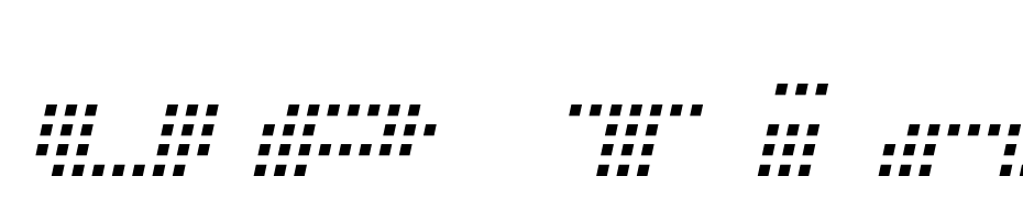 UP Tiny Lcd Four 8 Light Italic Scarica Caratteri Gratis