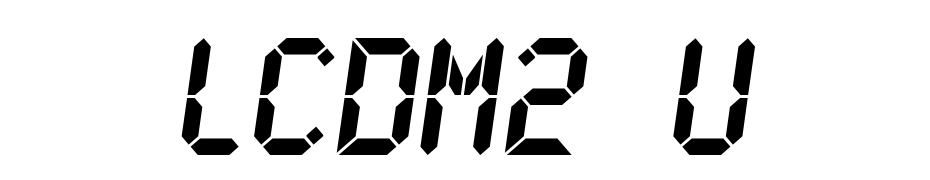 LCDMono2 Ultra Font Download Free