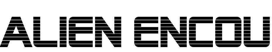 Alien Encounters Bold Schrift Herunterladen Kostenlos