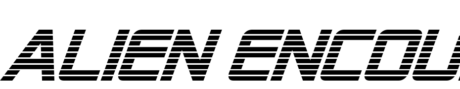 Alien Encounters Italic Font Download Free