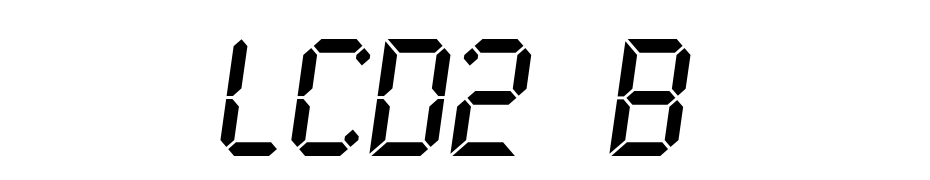 LCD2 Bold Font Download Free