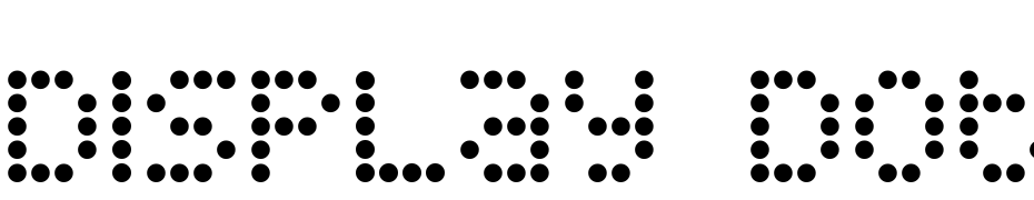 Display Dots Font Download Free