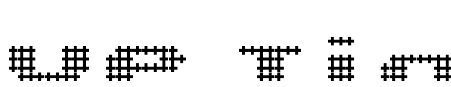 UP Tiny Lcd Four 8 Deco C Light Font Download Free