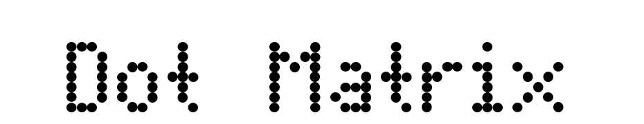 Dot Matrix Fuente Descargar Gratis