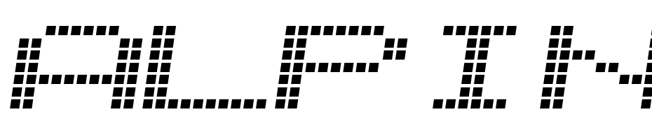 Alpine 7558S Font Download Free