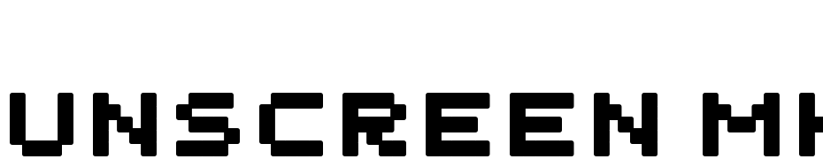 Unscreen MK Font Download Free