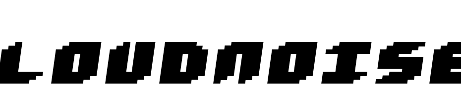 Loud Noise Black Skew Font Download Free
