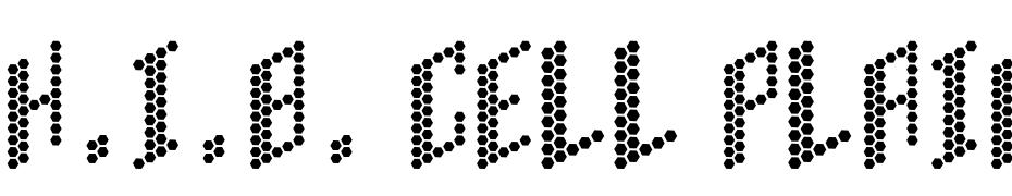H.I.B. Cell Plain Font Download Free