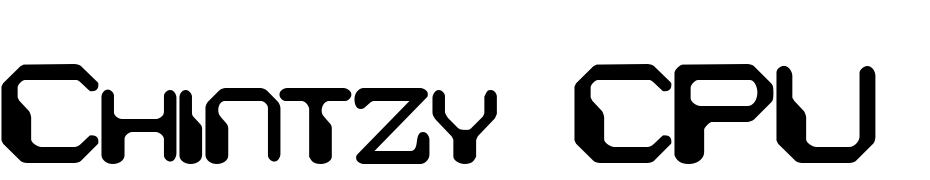 Chintzy CPU BRK Schrift Herunterladen Kostenlos