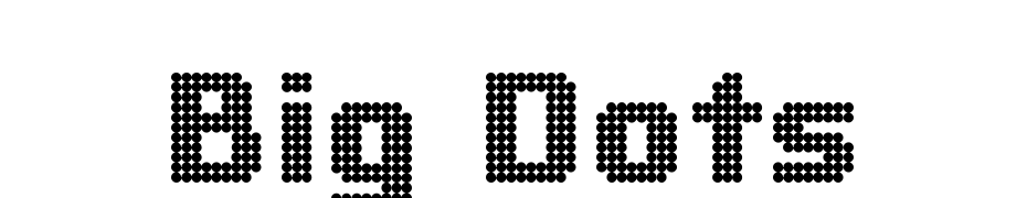 Big Dots Font Download Free