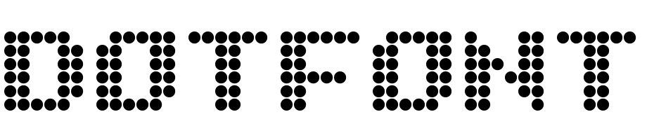Dot Font Eng Font Download Free