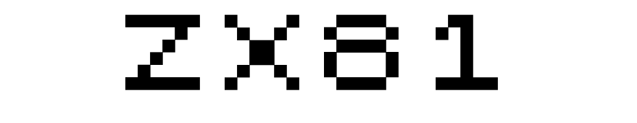ZX81 Yazı tipi ücretsiz indir