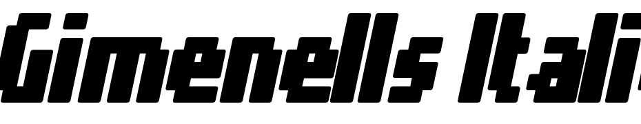Gimenells Italic Font Download Free