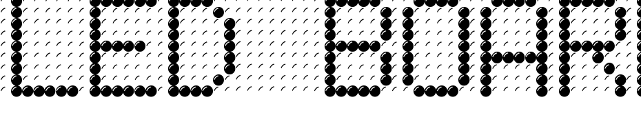 LED BOARD REVERSED Font Download Free