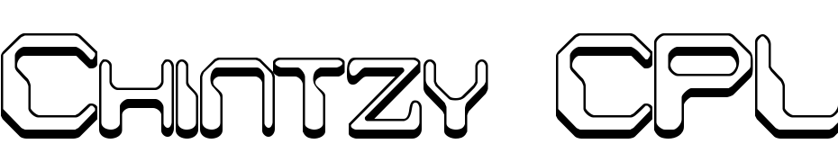 Chintzy CPU Shadow BRK Font Download Free