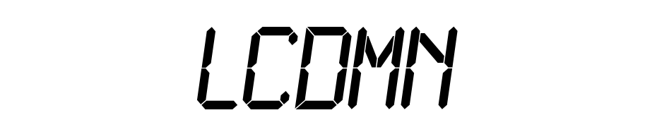 LCDMono Normal Schrift Herunterladen Kostenlos