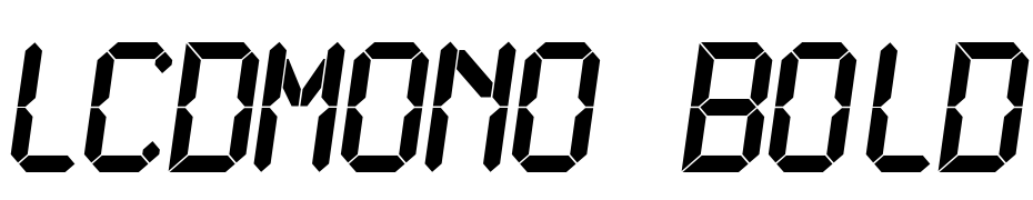 LCDMono Bold Font Download Free