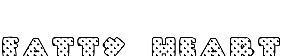Fatty Heart Filled Font Download Free