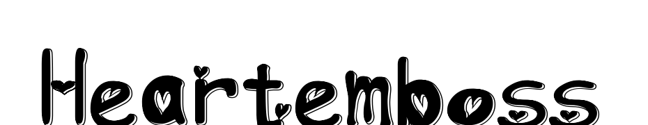 Heart Emboss Font Download Free