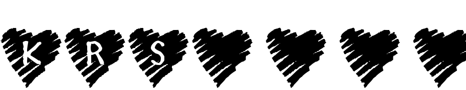 KR Scribble Heart Polices Telecharger