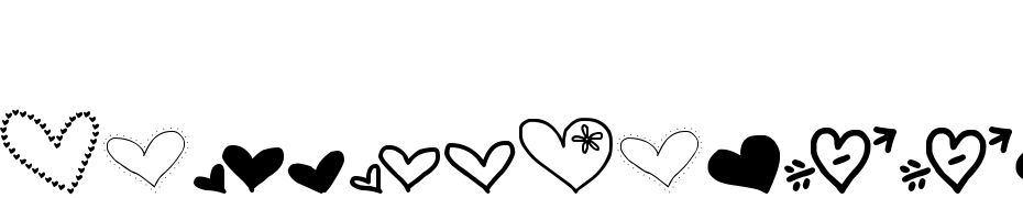 MTF Heart Doodle Fuente Descargar Gratis