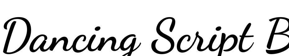 Dancing Script Bold Yazı tipi ücretsiz indir