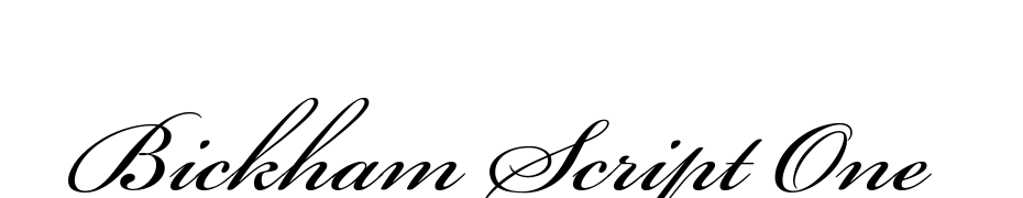 Bickham Script One Fuente Descargar Gratis