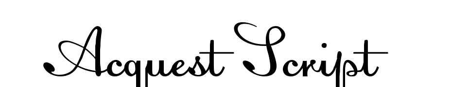 Acquest Script Scarica Caratteri Gratis