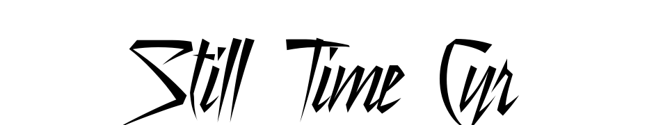 Still Time Cyr Font Download Free