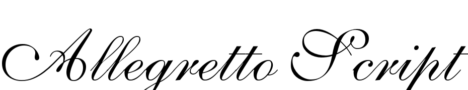 Allegretto Script Two Font Download Free