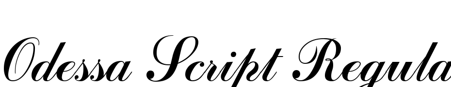 Odessa Script Regular Fuente Descargar Gratis
