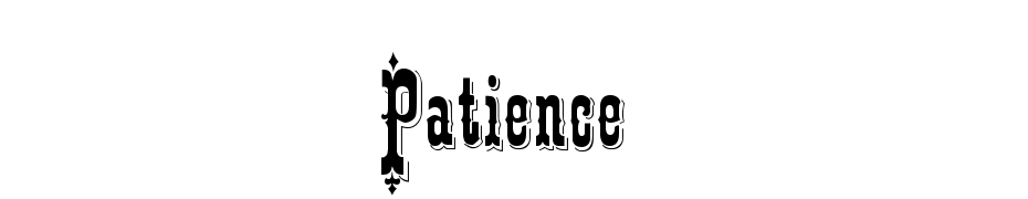 Patience cкачати шрифт безкоштовно