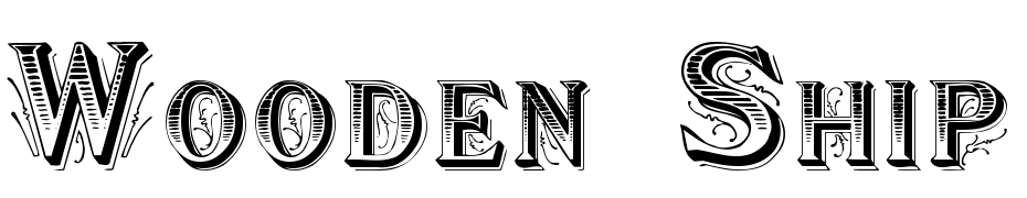 Wooden Ship Decorated Font Download Free