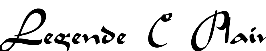 Legende C Plain Font Download Free