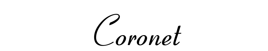 Coronet Yazı tipi ücretsiz indir