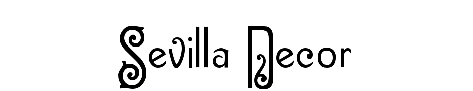 Sevilla Decor Font Download Free