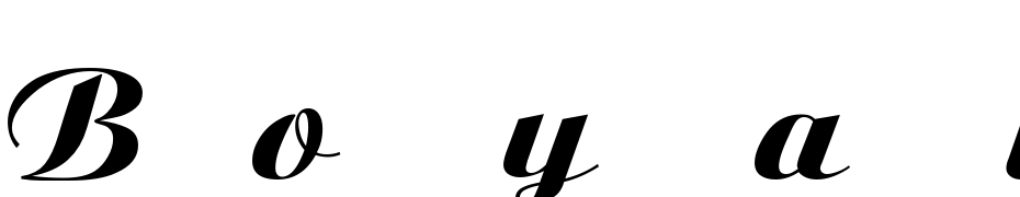 Boyarsky Bold Italic:00 Yazı tipi ücretsiz indir