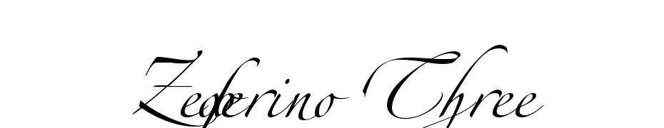 Zeferino Three Font Download Free