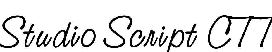 Studio Script CTT Font Download Free
