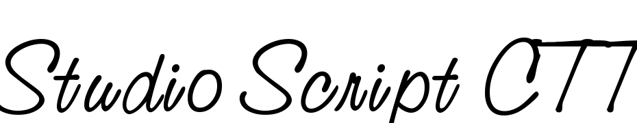 Studio Script CTT Font Download Free
