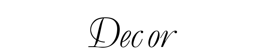 Decor cкачати шрифт безкоштовно