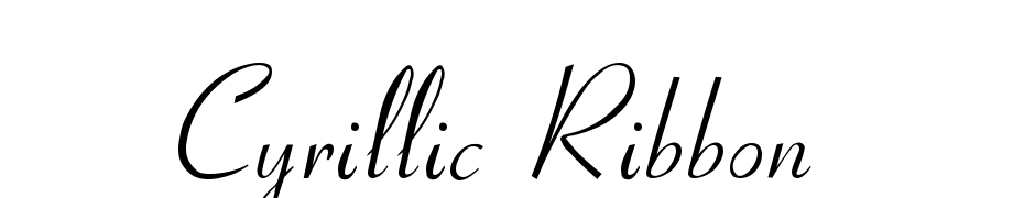 Cyrillic Ribbon Font Download Free