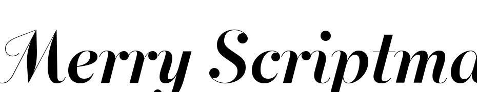Merry Scriptmas Yazı tipi ücretsiz indir