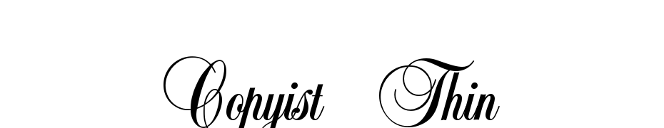 Copyist Thin Scarica Caratteri Gratis