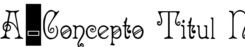 A_Concepto Titul Nr Cm Gr Font Download Free